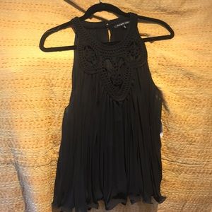 NWT endless rose black top